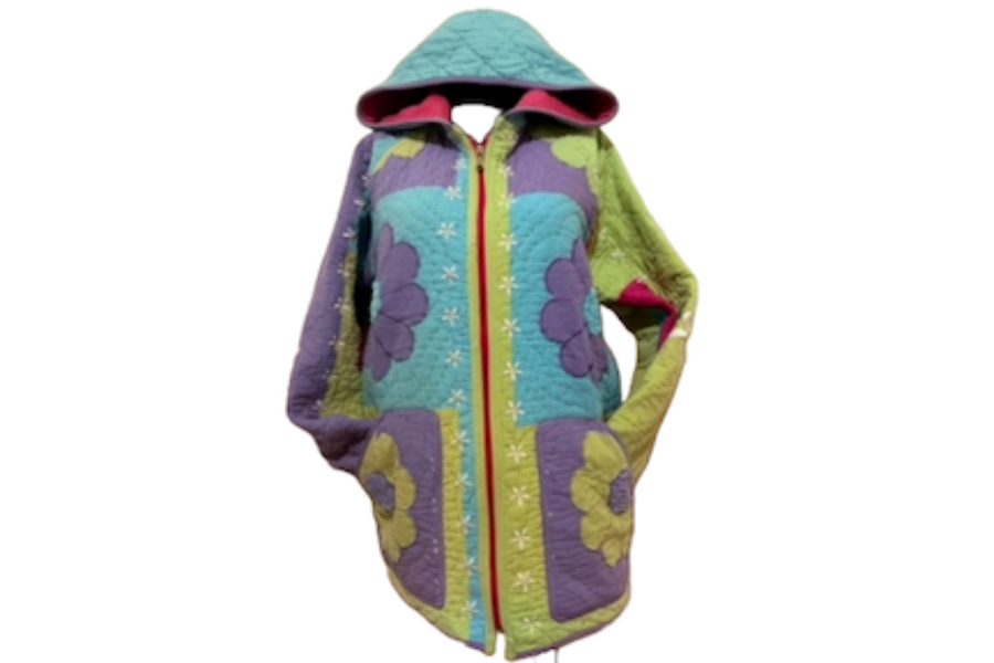 coat made from a quilt