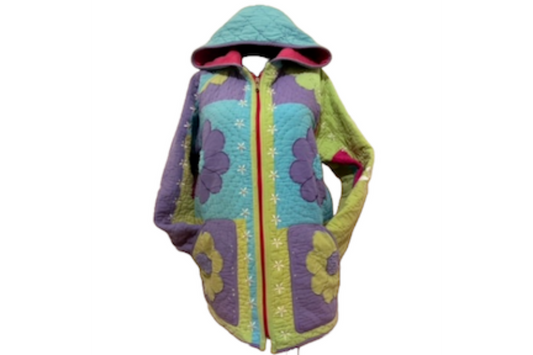 coat made from a quilt