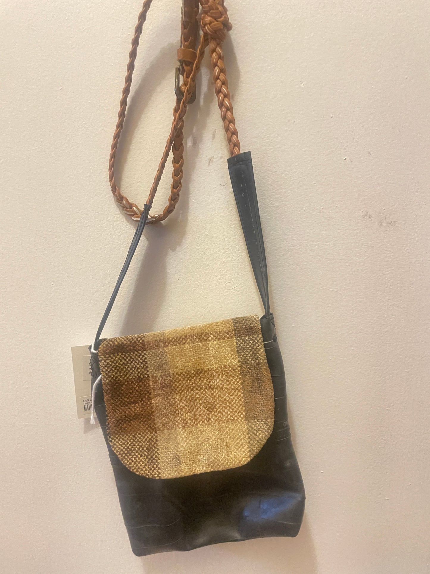 Mini Crossbody Purse w/ Fabric Flap (w)