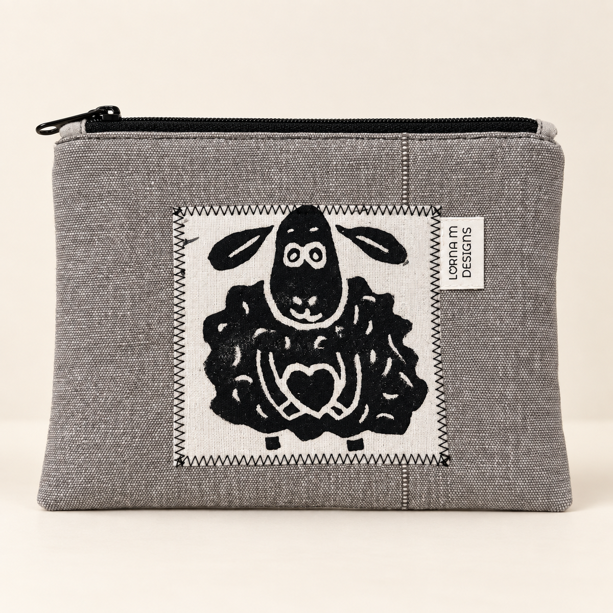 Black and White Sheep Knitting Bags