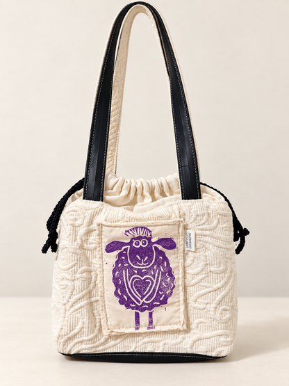 Rainbow Sheep Knitting Bag
