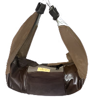 Upcycled Leather Crescent Purse--now available at The Artery in Davis CA