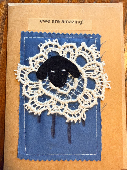 Handmade Sheep-y Greeting Cards