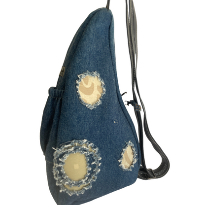 Frayed Jeans Sling Backpack (or Frontpack)